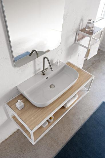 GLAM 75/S lavabo d'appoggio o sospeso - Bagno Italiano