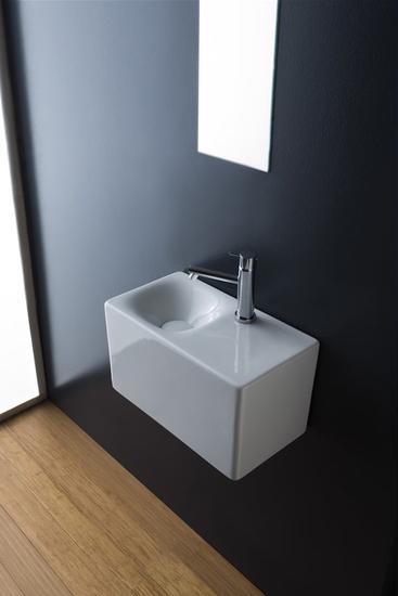 CUBE 42 H24 lavabo d'appoggio o sospeso - Bagno Italiano