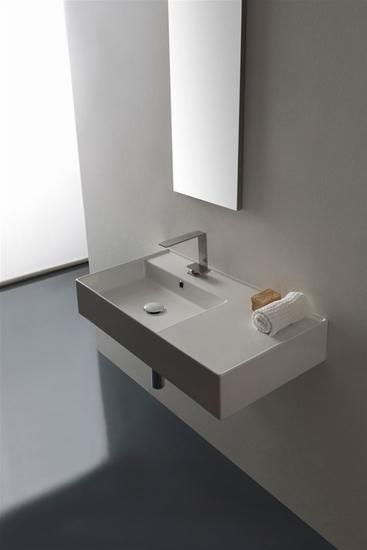 TEOREMA 2.0 80 SHELF lavabo da appoggio o sospeso - Bagno Italiano