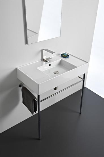 TEOREMA 2.0 80 DOUBLE SHELF lavabo da appoggio o sospeso - Bagno Italiano