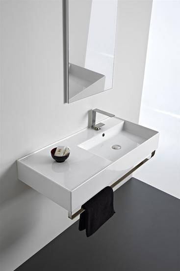 TEOREMA 2.0 100 SHELF lavabo da appoggio o sospeso - Bagno Italiano