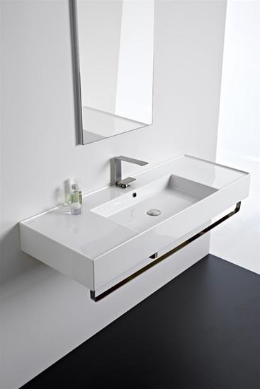 TEOREMA 2.0 120 DOUBLE SHELF lavabo da appoggio o sospeso - Bagno Italiano