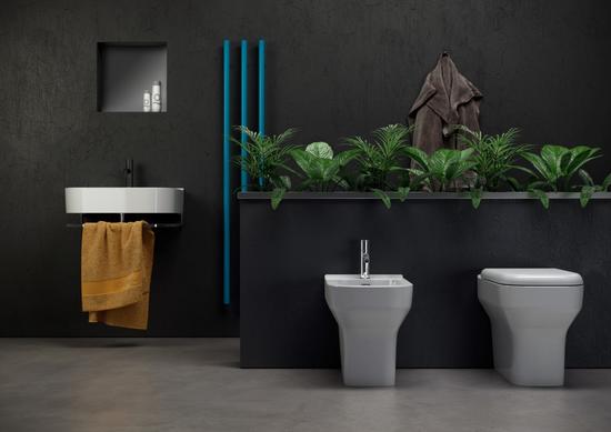SYNTHESIS Vaso + Bidet a terra - Bagno Italiano