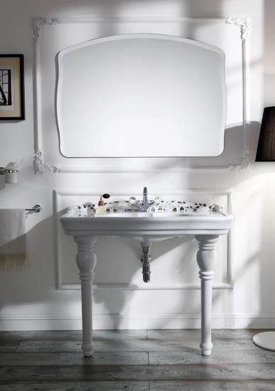 IMPERO consolle cm 100 monoforo + coppia gambe in ceramica - Bagno Italiano