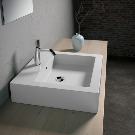 VESNA lavabo da appoggio/sospeso 53 x 48.5 cm - Bagno Italiano