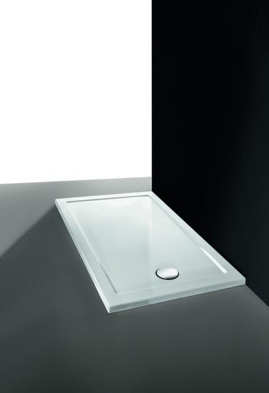 LOW piatto doccia acrilico rettangolare 180x70 con piletta finitura bianco - Bagno Italiano