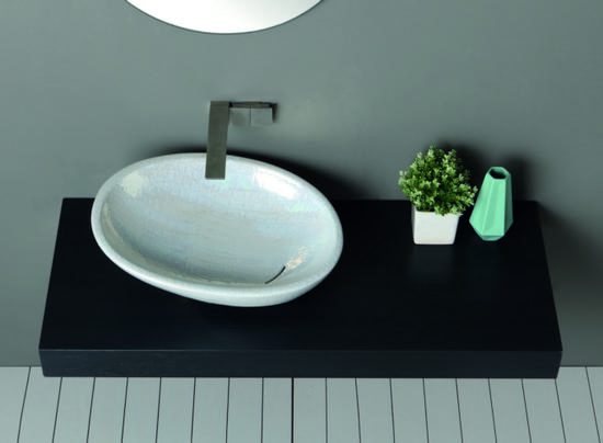 BIKO lavabo d'appoggio luxury madreperla - Bagno Italiano