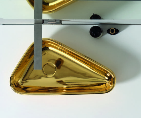 SCALENE lavabo d'appoggio gold - Bagno Italiano