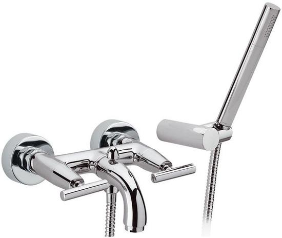 TILLY Gruppo vasca esterno con flessibile e doccia duplex - Bagno Italiano