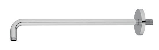 BD014A Braccio doccia tondo curvo 350 mm in acciaio inox - Bagno Italiano