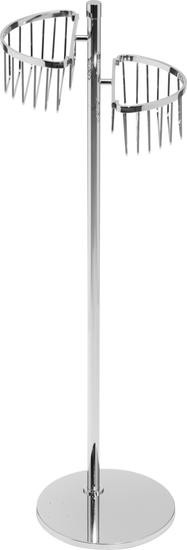 MT Piantana in ottone cromato con due griglie semicircolari - Bagno Italiano