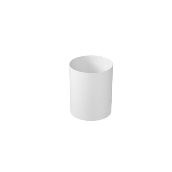 CORE 46 Lavabo da appoggio cm Ø37 + Struttura sottolavabo in acciaio + Mensola in ceramica - Bagno Italiano
