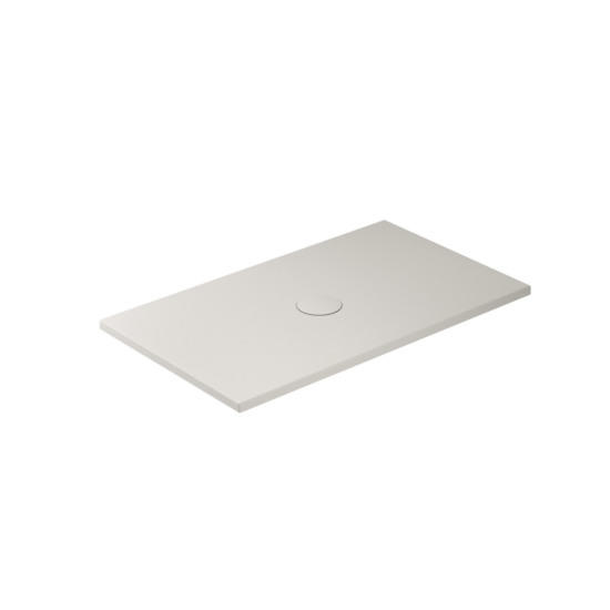 FOLIA Piatto doccia ceramica rettangolare cm. 120x70 finitura sabbia h. 3 cm - Bagno Italiano