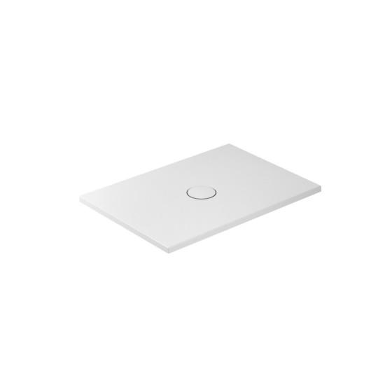 FOLIA Piatto doccia ceramica rettangolare cm. 120x80 finitura bianco h. 3 cm - Bagno Italiano