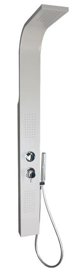 CRIO BCO Set colonna mezzo totem 1500x150x75 mm in acciaio Aisi 304 verniciato bianco - Bagno Italiano