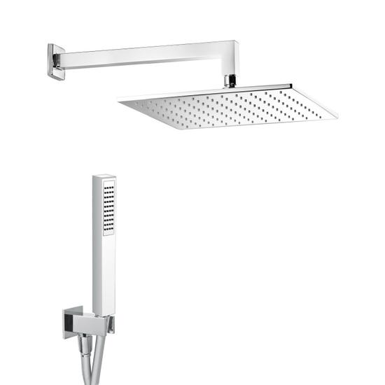ELEGANCE QUADRO kit soffione con presa acqua e doccia - Bagno Italiano