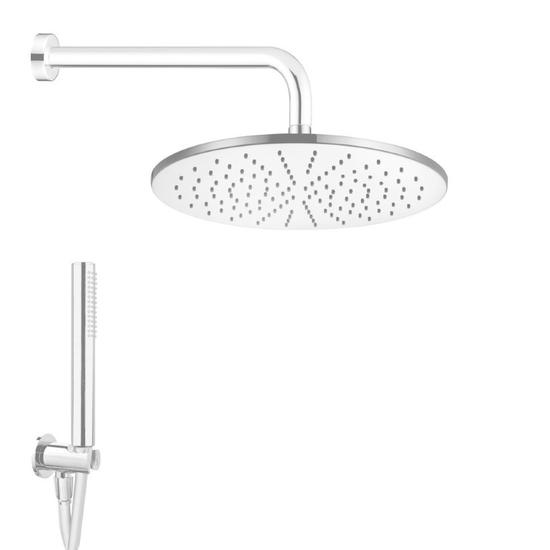 CLASS TONDO BIANCO kit soffione con presa acqua e doccia - Bagno Italiano