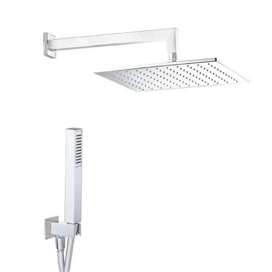 ESTRO QUADRO BIANCO kit soffione con presa acqua e doccia - Bagno Italiano
