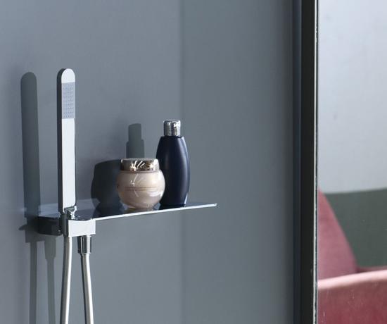 MIST kit soffione in acciaio con presa acqua e doccia - Bagno Italiano