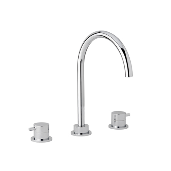 TONDì Batteria lavabo tre fori con scarico - Bagno Italiano