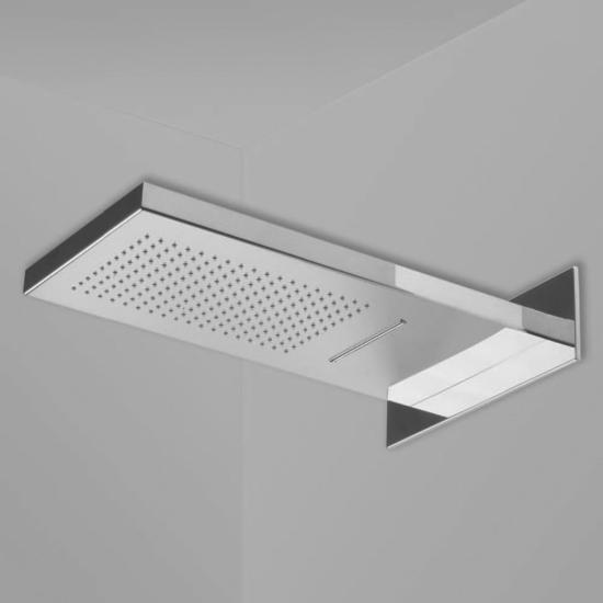 STRONG Soffione mensola a pioggia 550x280xh32 in acciaio inox - Bagno Italiano