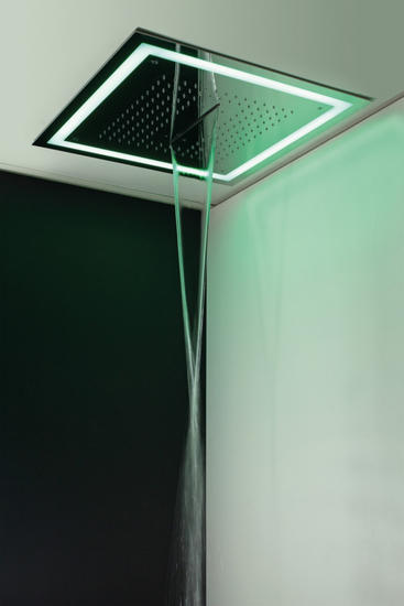 SQUARE Soffione multifunzione ad incasso in acciaio inox - Bagno Italiano