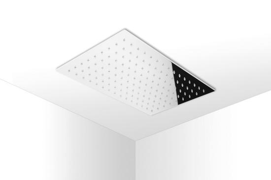 MALDIVE Soffione rettangolare saldato getto a pioggia in acciaio inox - Bagno Italiano