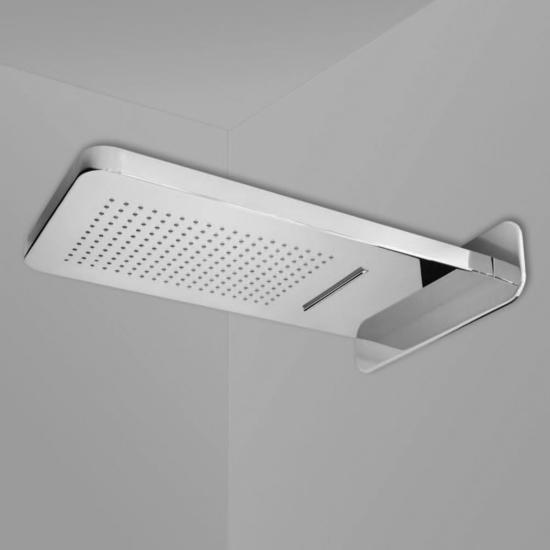 FRANCIA 206 Soffione mensola a pioggia+cascata 550x280xh32 - Bagno Italiano
