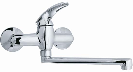SMART monocomando lavello a muro con canna piatta - Bagno Italiano