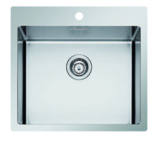 MAKI MIX-R SR5500 lavello in acciaio inox a una vasca - Bagno Italiano