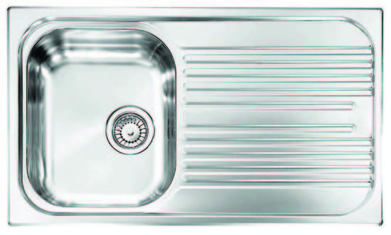 UNIVERSAL Lavello in acciaio inox a una vasca più scolapiatti - Bagno Italiano