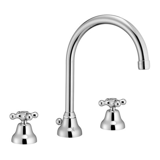 MAREA Batteria lavabo bocca girevole con scarico - Bagno Italiano