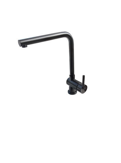 COLORADO miscelatore lavello cucina in acciaio inox finitura nero pvd - Bagno Italiano