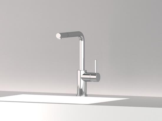 MICRON monocomando lavello cucina con doccetta estraibile - Bagno Italiano