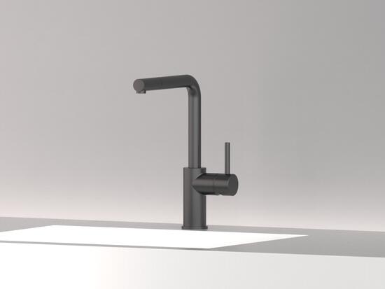 MICRON monocomando lavello cucina con doccetta estraibile - Bagno Italiano