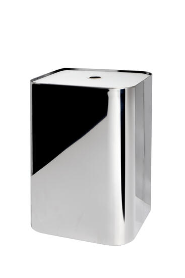 FANTASIA cesto portabiancheria in acciaio inox  mis. 35x35x57 cm con coperchio  - Bagno Italiano