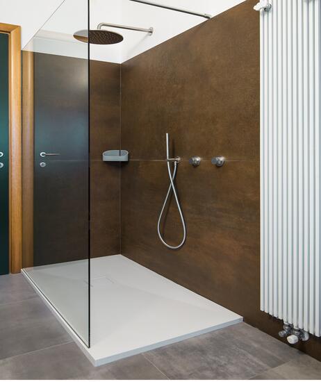 SOLID SURFACE - CORIAN Piatto doccia  rettangolare 100X80 H5 - Bagno Italiano