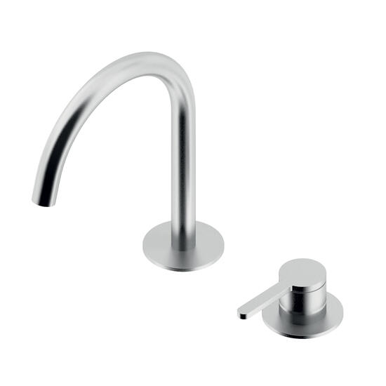 Crolla serie Iconica  msicelatore lavabo due fori e scarico clic clac  finitura cromo   - Bagno Italiano