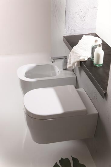 TUTTO-EVO vaso rimeless + coprivaso +bidet sospeso rimeless - Bagno Italiano