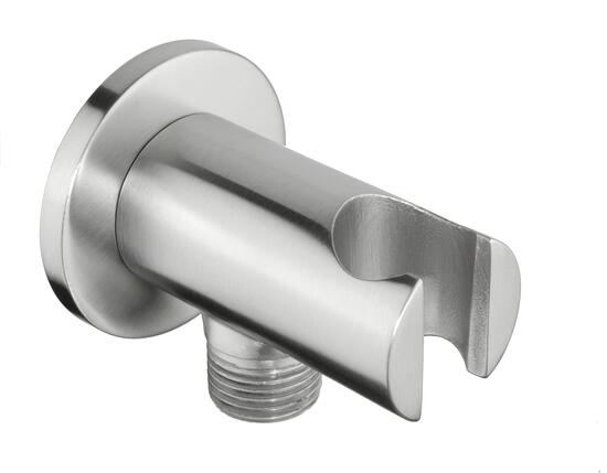 Kit doccetta shut-off in acciaio inox con flex cm 120 tutto finitura satinato - Bagno Italiano