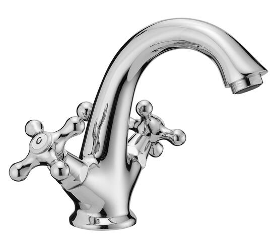 MAREA Monoblocco lavabo con scarico automatico finitura dorato con vitone ceramico - Bagno Italiano