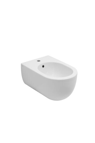 VITTORIA bidet + vaso sospeso rimless con coprivaso softclose tutto bianco mat - Bagno Italiano
