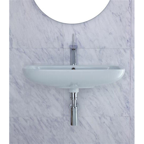CLEAR lavabo da appoggio/sospeso 45 x 35 cm - Bagno Italiano