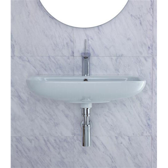 CLEAR lavabo da appoggio/sospeso 55 x 40 cm - Bagno Italiano