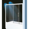 BLOOM BATH Sopravasca finitura bianco 125 cm trasparente (misura 120/125 h.140) - Bagno Italiano