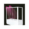 ZED BATH Sopravasca finitura bianco 145 cm trasparente (misura 140/145 h.140) - Bagno Italiano