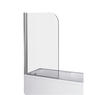 FLIPPER1 coprivasca 1 anta finitura cromo 80/82 cm trasparente (misura 80/82 h.140) - Bagno Italiano