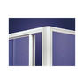 ORION BATH Sopravasca finitura bianco 165 cm trasparente (misura 160/165 h.140) - Bagno Italiano