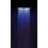 TOP COLOURS soffione cromoterapia da incasso in acciaio inox. Quadrato 400x400 con pulsantiera - Bagno Italiano