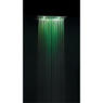 TOP COLOURS soffione cromoterapia da incasso in acciaio inox. Quadrato 400x400 con pulsantiera - Bagno Italiano